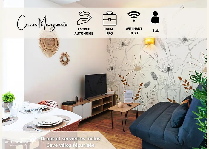 Cocon Marguerite - Cosy - Ideal Pro Et Cyclistes 아파트 *